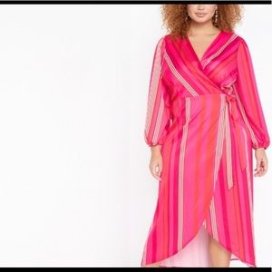 Eloquii pink maxi dress